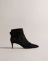 YONA-Boots-Step Out In Style With Yona. A Supple Suede Leather Adds A Touch Of Luxury To These Boots While The Kitten Heel Keeps Them Comfortable For All-day Wear. To Top Off The Look A Bow And Ruching Bring A Feminine Flair To The Design. Ankle boots Suede leather Kitten heel Pointed toe Zip fastening Bow on heel Ruched trim Logo engraved heel detail- Ted Baker Romania